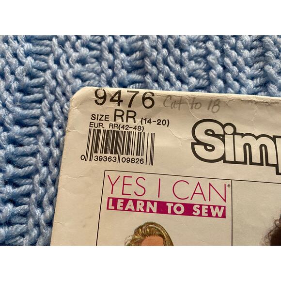 Simplicity sewing pattern 9476 vest 1980s - Picture 2 of 5